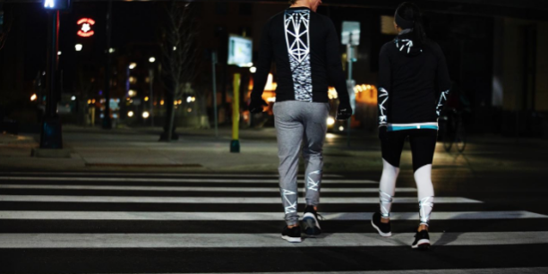 Carbon Black Retroreflective silver trim