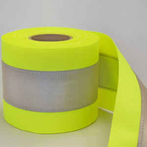4” Yellow Grosgrain with 2” 9920 Silver