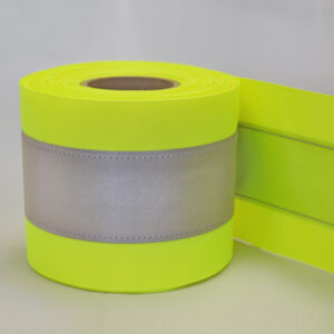 4” Yellow Grosgrain with 2” 9910 Silver